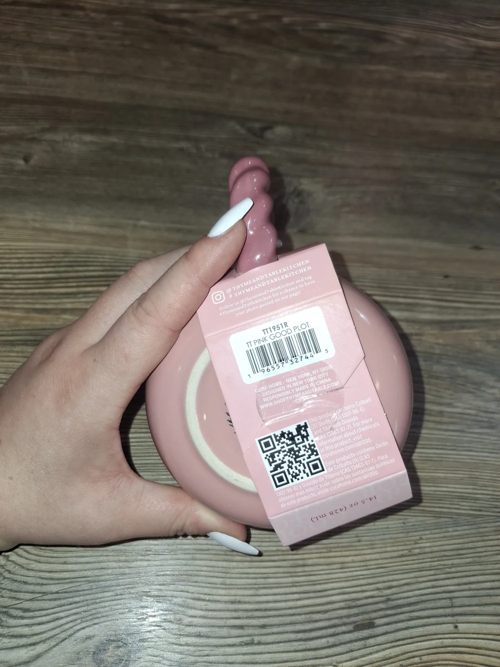 Good For The Plot Pink Ceramic Mug by Studio & Table